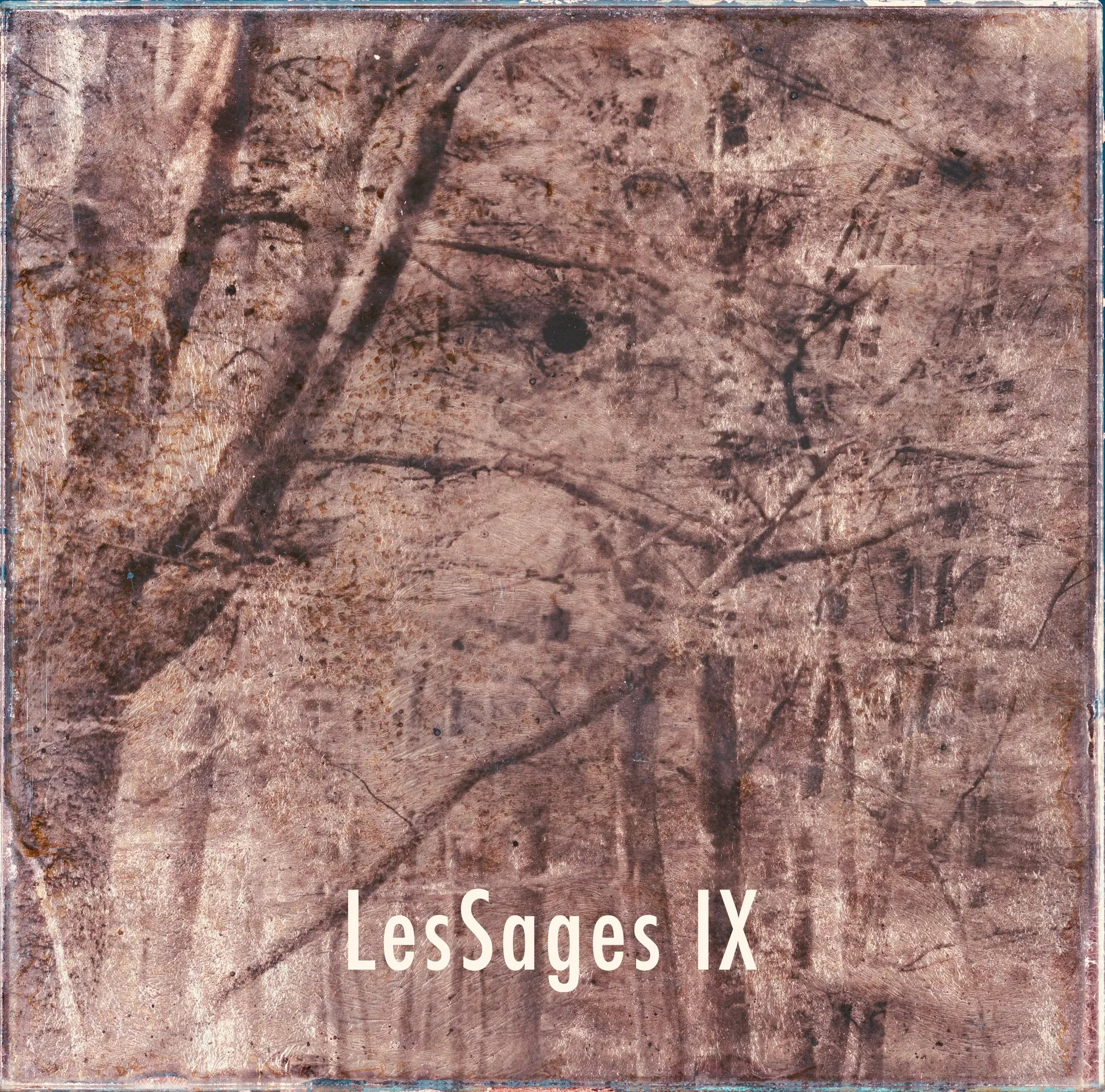 Les Sages IX — Oxydotype sur verre — Maison Picturale — Denis Félix — 25 × 25 cm